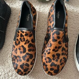 Leopard slip ons